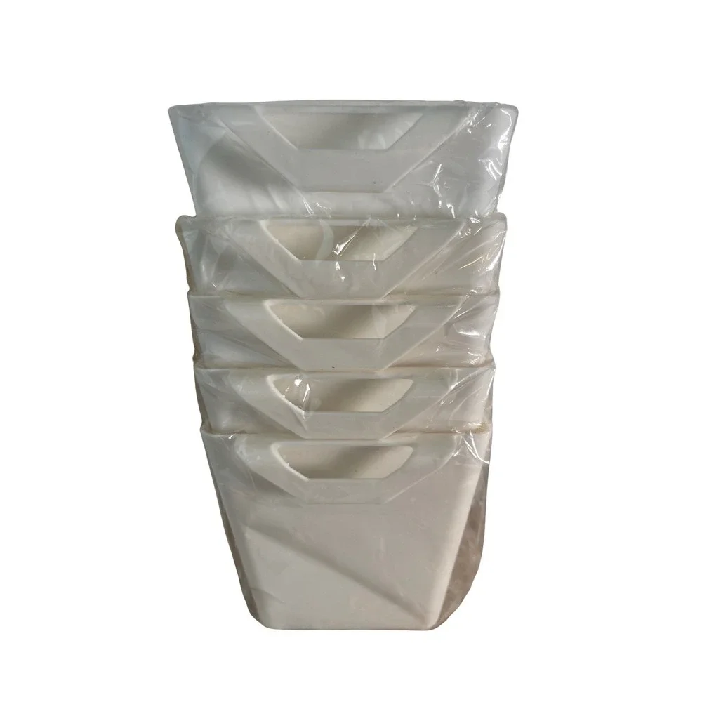 Scandi Minimalist Containers White Hanging Storage Cups Organizer Set of 30‎ NEW